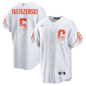 Men’s San Francisco Giants Mike Yastrzemski Nike White City Connect Replica Player Jersey