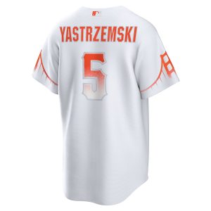 Men’s San Francisco Giants Mike Yastrzemski Nike White City Connect Replica Player Jersey