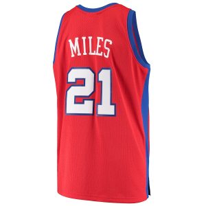 Men’s LA Clippers Darius Miles Mitchell & Ness Red Hardwood Classics Swingman Jersey