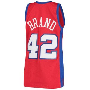 Men’s LA Clippers Elton Brand Mitchell & Ness Red Hardwood Classics Swingman Jersey