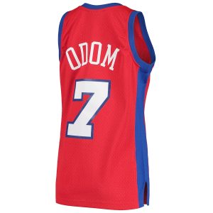 Men’s LA Clippers Lamar Odom Mitchell & Ness Red 2000/01 Hardwood Classics Swingman Jersey