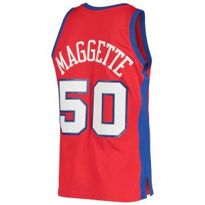 Men’s LA Clippers Corey Maggette Mitchell & Ness Red 2001/02 Hardwood Classics Swingman Jersey