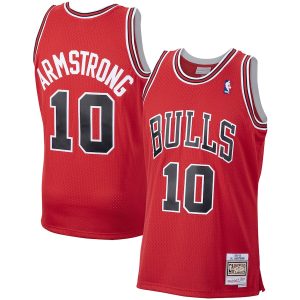 Men’s Chicago Bulls B. J. Armstrong Mitchell & Ness Red 2001/02 Hardwood Classics Swingman Jersey