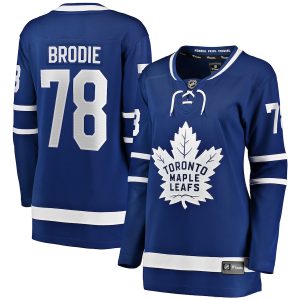 Women’s Toronto Maple Leafs TJ Brodie Fanatics Branded Blue Breakaway Player Jersey