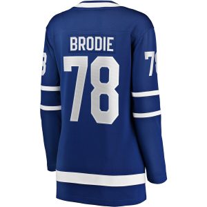 Women’s Toronto Maple Leafs TJ Brodie Fanatics Branded Blue Breakaway Player Jersey