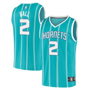 Men’s Charlotte Hornets LaMelo Ball Fanatics Branded Teal Fast Break Replica Jersey – Icon Edition