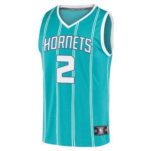 Men’s Charlotte Hornets LaMelo Ball Fanatics Branded Teal Fast Break Replica Jersey – Icon Edition