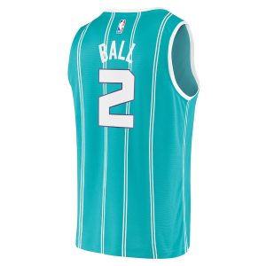 Men’s Charlotte Hornets LaMelo Ball Fanatics Branded Teal Fast Break Replica Jersey – Icon Edition