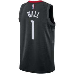 Men’s Houston Rockets John Wall Jordan Brand Black 2020/21 Swingman Jersey – Statement Edition