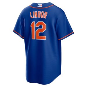 Men’s New York Mets Francisco Lindor Nike Royal Alternate Replica Player Jersey