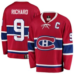 Men’s Montreal Canadiens Maurice Richard Fanatics Branded Red Premier Breakaway Retired Player Jersey