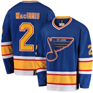 Men’s St. Louis Blues Al Macinnis Fanatics Branded Blue Premier Breakaway Retired Player Jersey