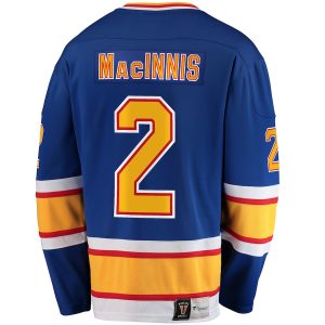 Men’s St. Louis Blues Al Macinnis Fanatics Branded Blue Premier Breakaway Retired Player Jersey