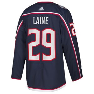 Men’s Columbus Blue Jackets Patrik Laine adidas Navy Home Authentic Player Jersey