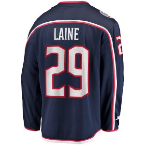 Men’s Columbus Blue Jackets Patrik Laine Fanatics Branded Navy Home Breakaway Jersey