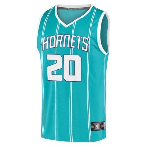 Men’s Charlotte Hornets Gordon Hayward Fanatics Branded Teal Fast Break Replica Jersey – Icon Edition