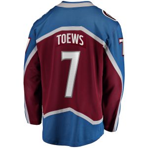 Men’s Colorado Avalanche Devon Toews Fanatics Branded Burgundy Home Breakaway Player Jersey