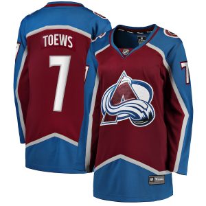 Women’s Colorado Avalanche Devon Toews Fanatics Branded Burgundy Home Breakaway Player Jersey