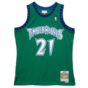 Men’s Minnesota Timberwolves Kevin Garnett Mitchell & Ness Green 1997/98 Hardwood Classics Reload 2.0 Swingman Jersey