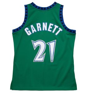 Men’s Minnesota Timberwolves Kevin Garnett Mitchell & Ness Green 1997/98 Hardwood Classics Reload 2.0 Swingman Jersey