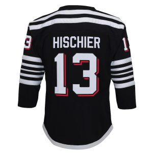 Toddler New Jersey Devils Nico Hischier Black 2021/22 Alternate Replica Player Jersey