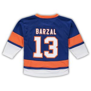 Toddler New York Islanders Mathew Barzal Royal Home Replica Player Jersey