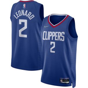 Men’s LA Clippers Kawhi Leonard Nike Royal 2021/22 Diamond Swingman Jersey – Icon Edition