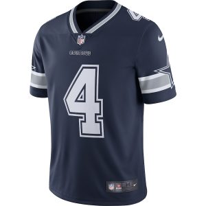 Men’s Dallas Cowboys Dak Prescott Nike Navy Vapor Limited Player Jersey