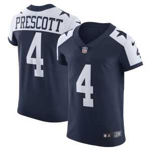 Men’s Dallas Cowboys Dak Prescott Nike Navy Alternate Vapor Elite Player Jersey