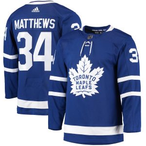 Men’s Toronto Maple Leafs Auston Matthews adidas Blue Home Primegreen Authentic Player Jersey