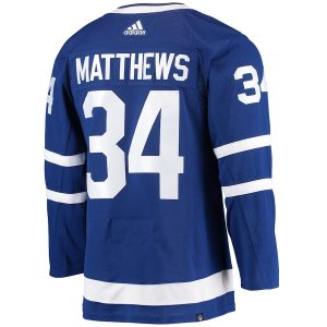 Men’s Toronto Maple Leafs Auston Matthews adidas Blue Home Primegreen Authentic Player Jersey