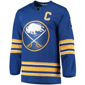 Men’s Buffalo Sabres Jack Eichel adidas Royal Home Primegreen Authentic Player Jersey