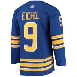 Men’s Buffalo Sabres Jack Eichel adidas Royal Home Primegreen Authentic Player Jersey