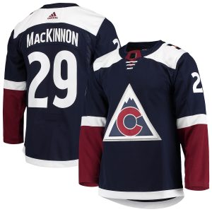 Men’s Colorado Avalanche Nathan MacKinnon adidas Navy Alternate Primegreen Authentic Player Jersey