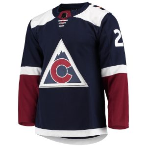 Men’s Colorado Avalanche Nathan MacKinnon adidas Navy Alternate Primegreen Authentic Player Jersey