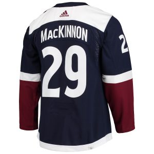 Men’s Colorado Avalanche Nathan MacKinnon adidas Navy Alternate Primegreen Authentic Player Jersey