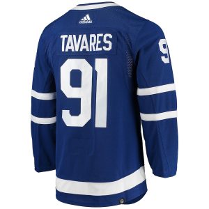 Men’s Toronto Maple Leafs John Tavares adidas Blue Home Primegreen Authentic Player Jersey