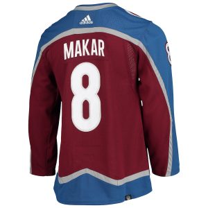 Men’s Colorado Avalanche Cale Makar adidas Burgundy Home Primegreen Authentic Player Jersey