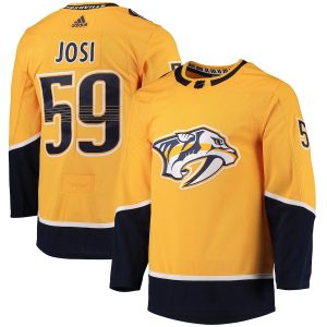 Men’s Nashville Predators Roman Josi adidas Gold Home Primegreen Authentic Player Jersey