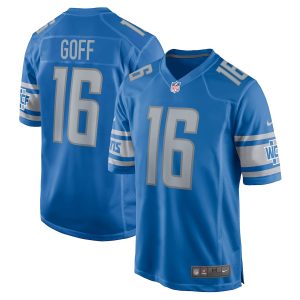 Men’s Detroit Lions Jared Goff Nike Blue Player Game Jersey