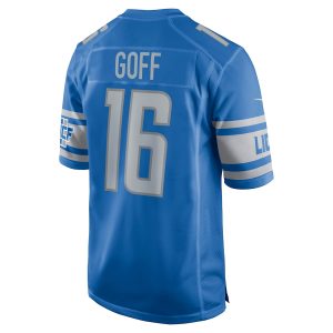 Men’s Detroit Lions Jared Goff Nike Blue Player Game Jersey