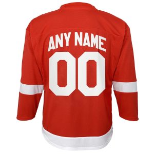 Youth Detroit Red Wings Red Home Replica Custom Jersey