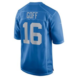 Men’s Detroit Lions Jared Goff Nike Blue Game Player Jersey