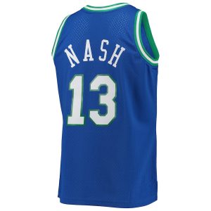 Men’s Dallas Mavericks Steve Nash Mitchell & Ness Blue 1998/99 Hardwood Classics Swingman Jersey