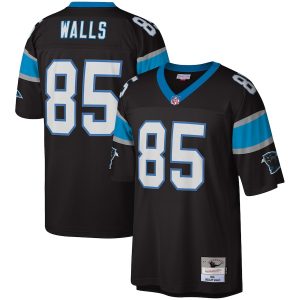 Men’s Carolina Panthers Wesley Walls Mitchell & Ness Black Legacy Replica Jersey