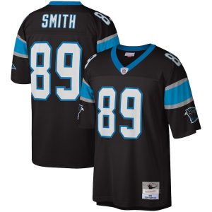 Men’s Carolina Panthers Steve Smith Mitchell & Ness Black Legacy Replica Jersey