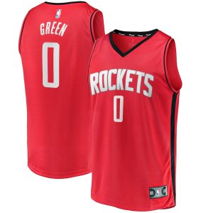 Men’s Houston Rockets Jalen Green Fanatics Branded Red Fast Break Replica Jersey – Icon Edition