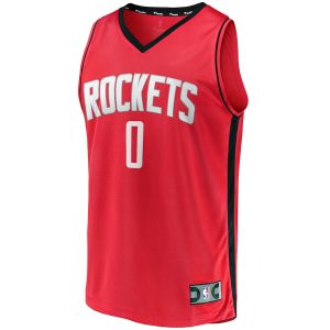 Men’s Houston Rockets Jalen Green Fanatics Branded Red Fast Break Replica Jersey – Icon Edition