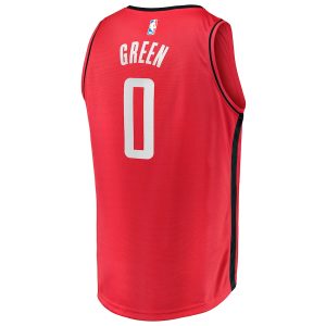 Men’s Houston Rockets Jalen Green Fanatics Branded Red Fast Break Replica Jersey – Icon Edition