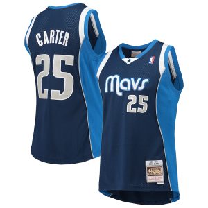 Men’s Dallas Mavericks Vince Carter Mitchell & Ness Navy 2011/12 Hardwood Classics Swingman Jersey